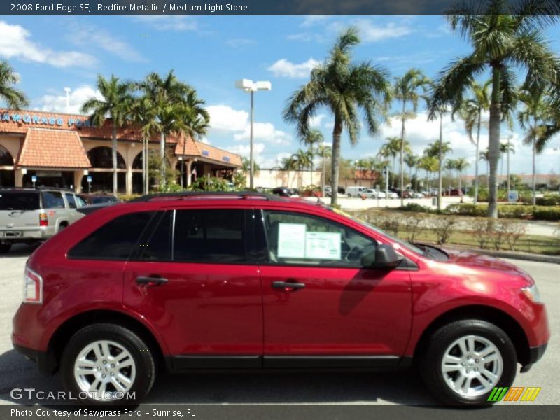 Redfire Metallic / Medium Light Stone 2008 Ford Edge SE