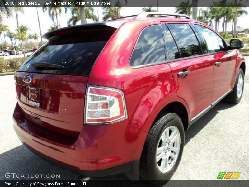 Redfire Metallic / Medium Light Stone 2008 Ford Edge SE