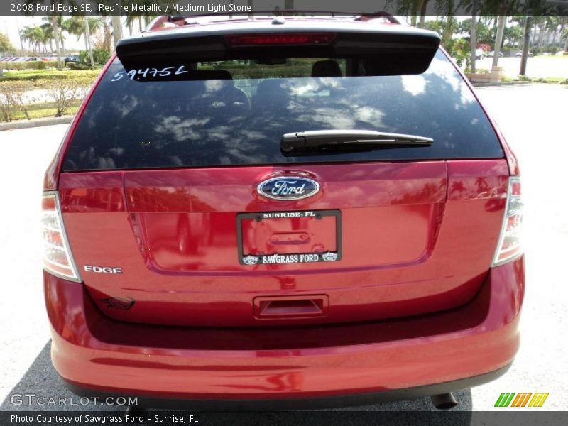 Redfire Metallic / Medium Light Stone 2008 Ford Edge SE