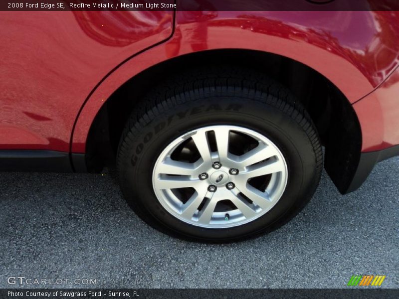 Redfire Metallic / Medium Light Stone 2008 Ford Edge SE