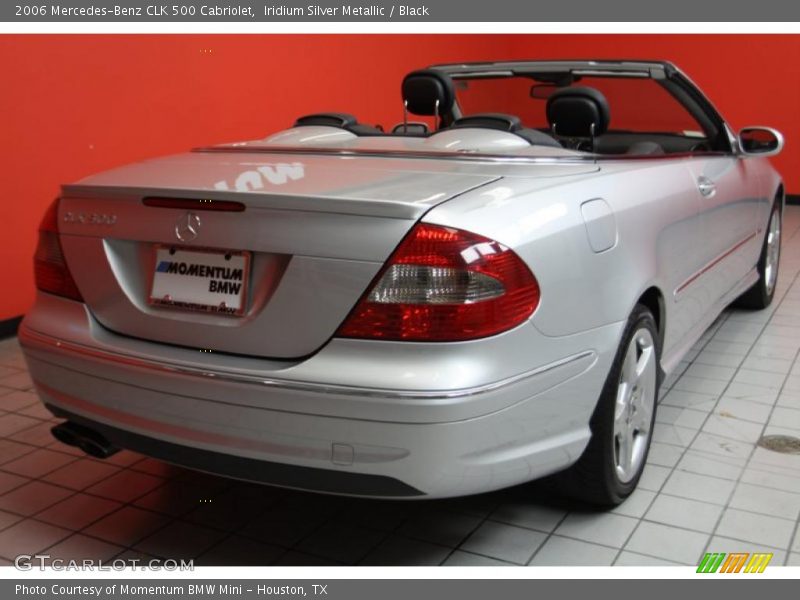 Iridium Silver Metallic / Black 2006 Mercedes-Benz CLK 500 Cabriolet