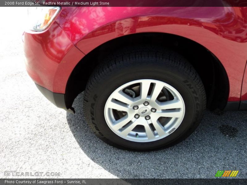 Redfire Metallic / Medium Light Stone 2008 Ford Edge SE