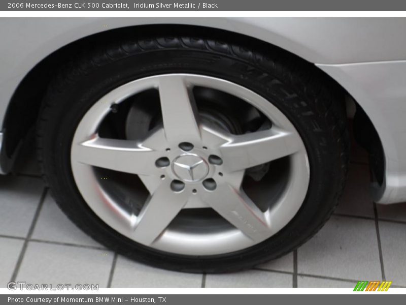Iridium Silver Metallic / Black 2006 Mercedes-Benz CLK 500 Cabriolet
