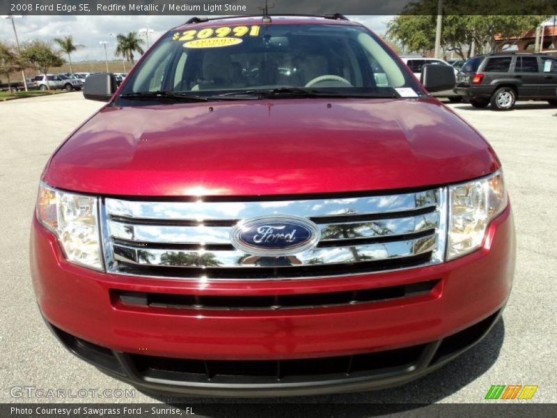 Redfire Metallic / Medium Light Stone 2008 Ford Edge SE