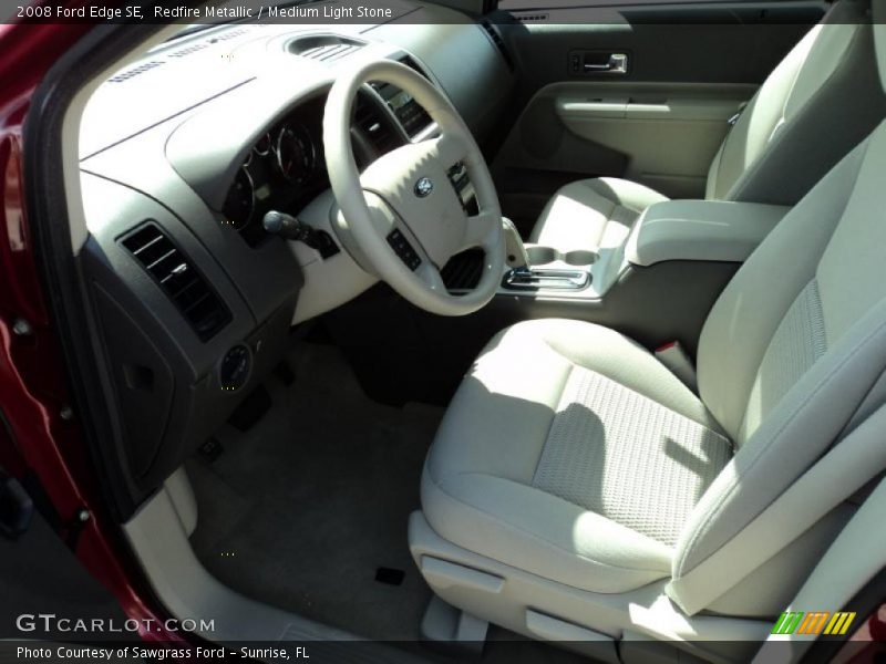 Redfire Metallic / Medium Light Stone 2008 Ford Edge SE