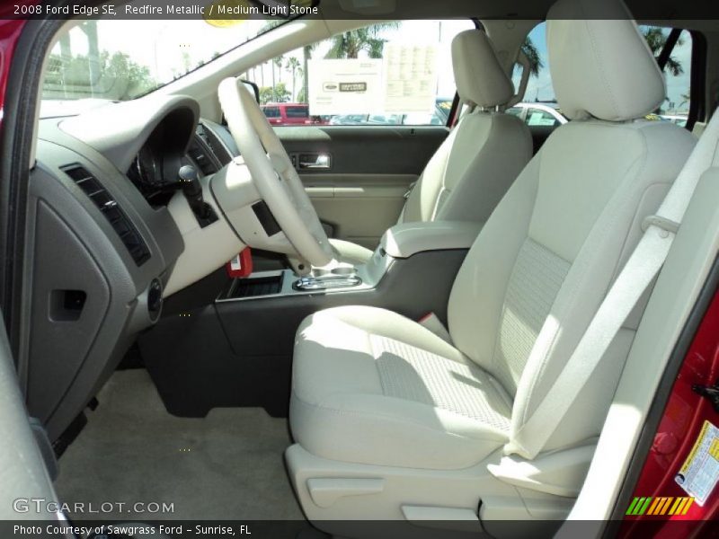 Redfire Metallic / Medium Light Stone 2008 Ford Edge SE