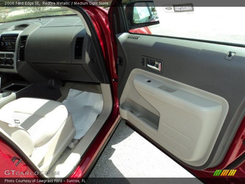 Redfire Metallic / Medium Light Stone 2008 Ford Edge SE