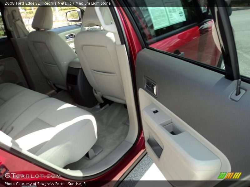 Redfire Metallic / Medium Light Stone 2008 Ford Edge SE