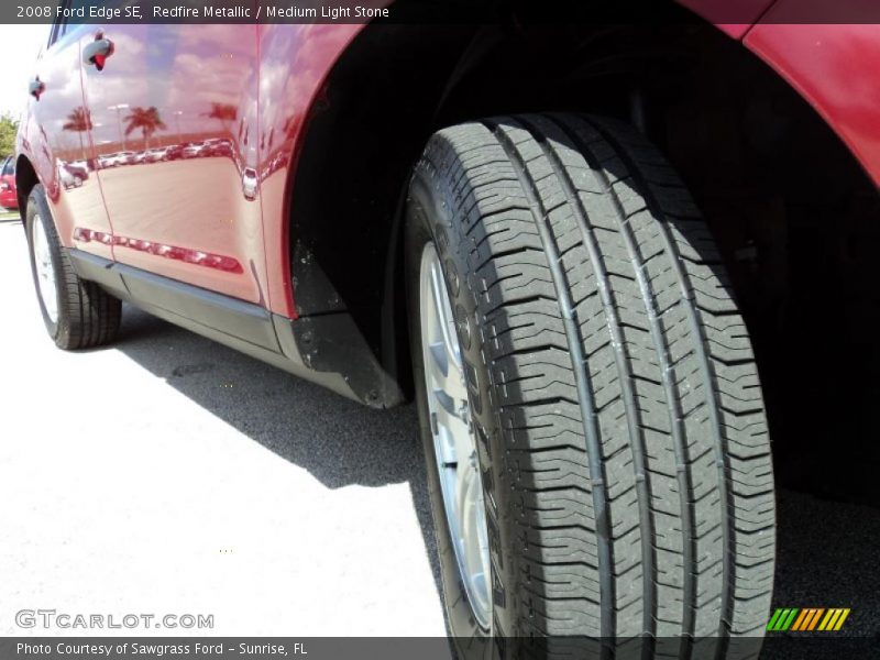 Redfire Metallic / Medium Light Stone 2008 Ford Edge SE