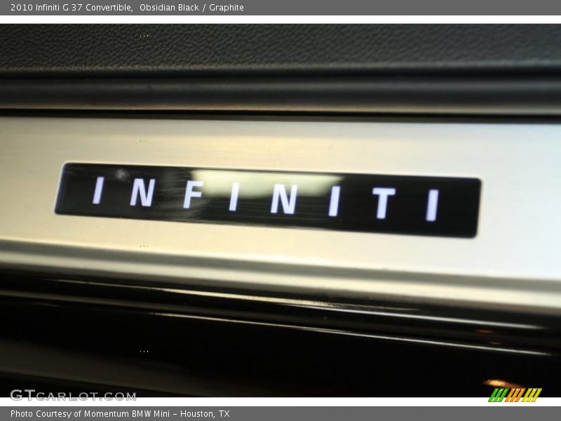 Obsidian Black / Graphite 2010 Infiniti G 37 Convertible