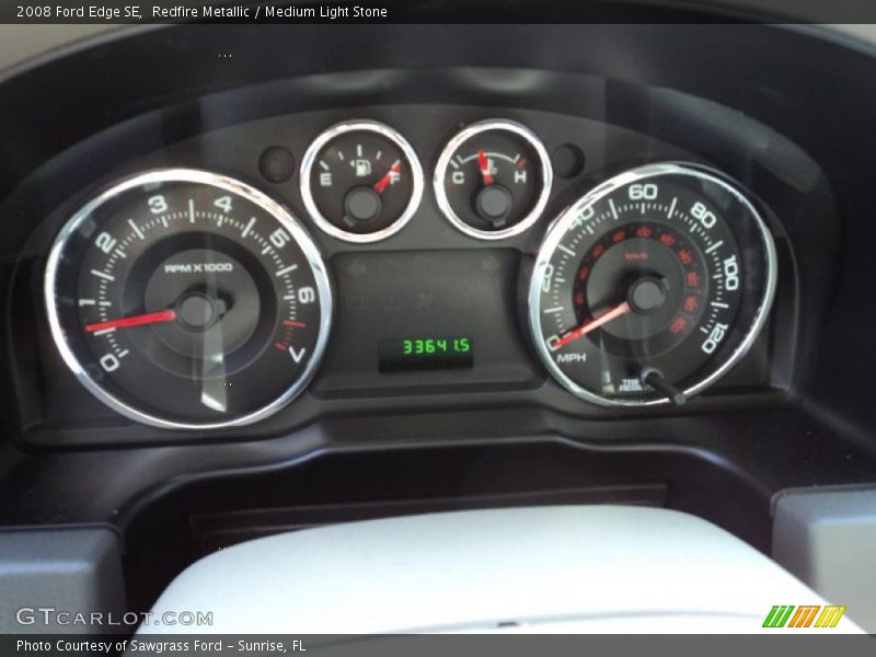 Redfire Metallic / Medium Light Stone 2008 Ford Edge SE