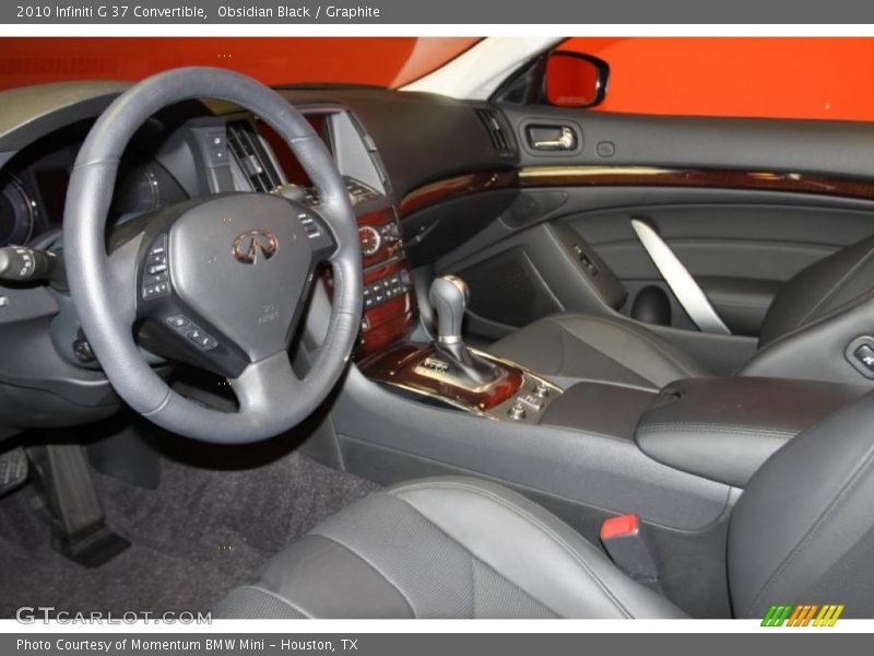 Obsidian Black / Graphite 2010 Infiniti G 37 Convertible