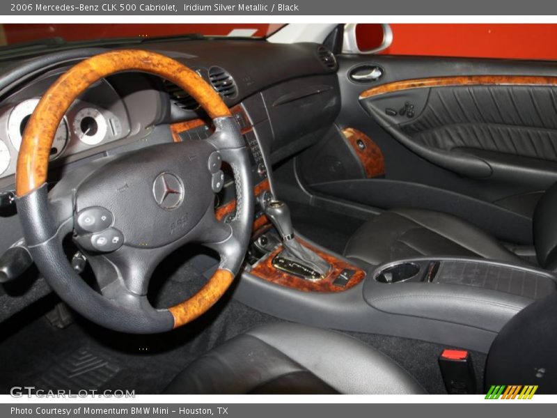 Iridium Silver Metallic / Black 2006 Mercedes-Benz CLK 500 Cabriolet
