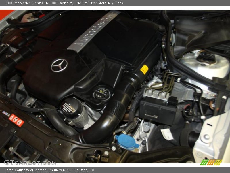 Iridium Silver Metallic / Black 2006 Mercedes-Benz CLK 500 Cabriolet