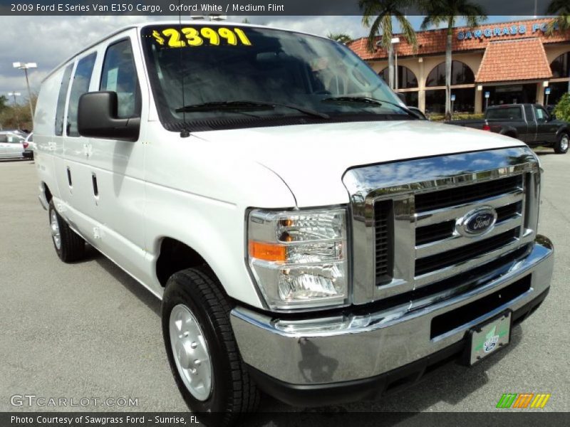 Oxford White / Medium Flint 2009 Ford E Series Van E150 Cargo