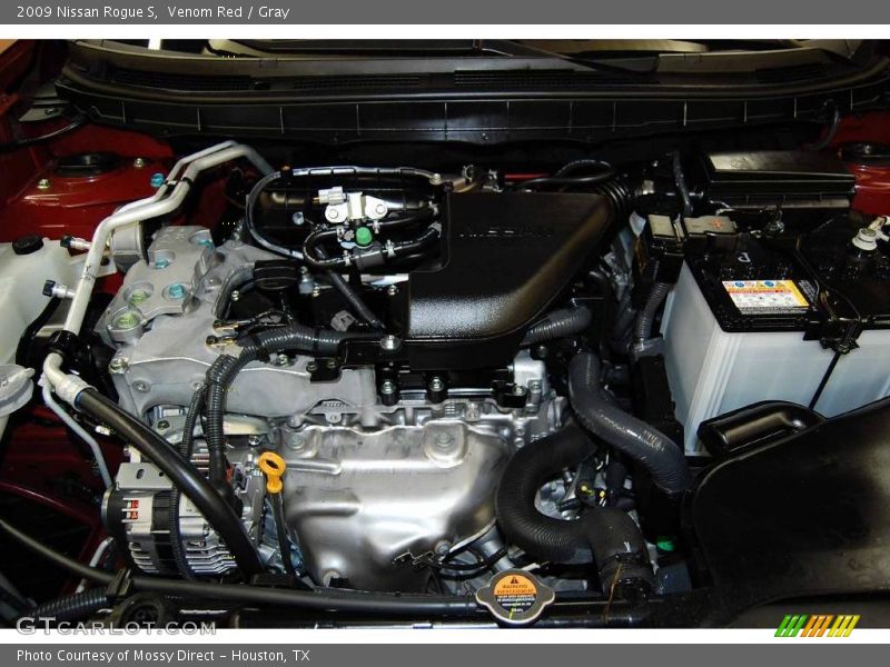 Venom Red / Gray 2009 Nissan Rogue S