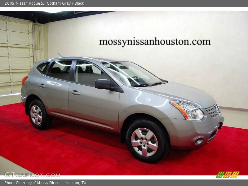 Gotham Gray / Black 2009 Nissan Rogue S