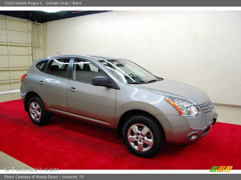 Gotham Gray / Black 2009 Nissan Rogue S