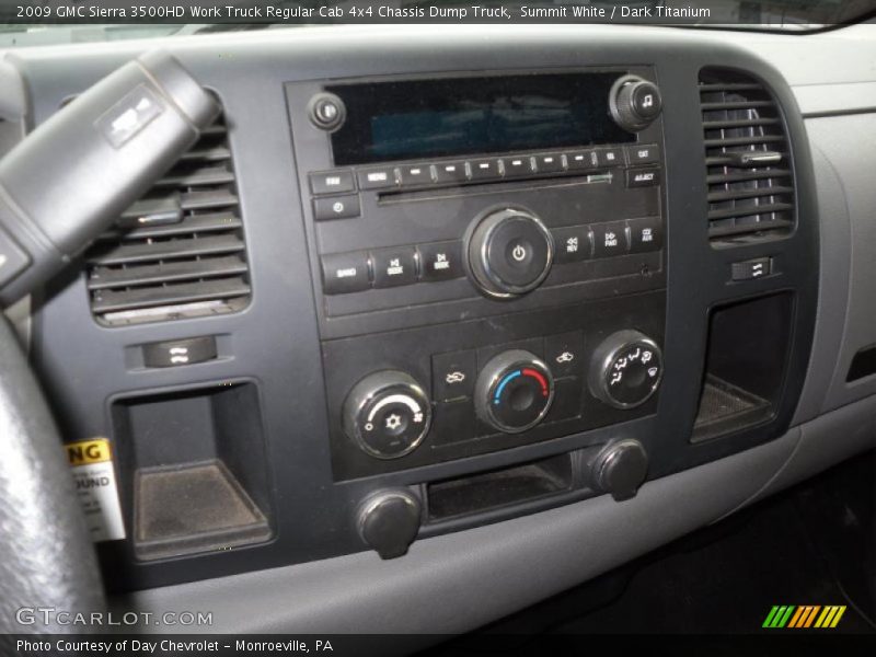 Controls of 2009 Sierra 3500HD Work Truck Regular Cab 4x4 Chassis Dump Truck