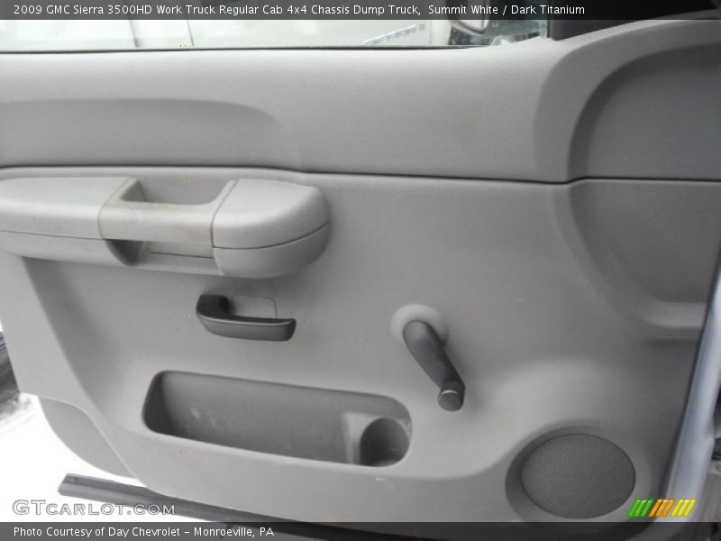 Summit White / Dark Titanium 2009 GMC Sierra 3500HD Work Truck Regular Cab 4x4 Chassis Dump Truck