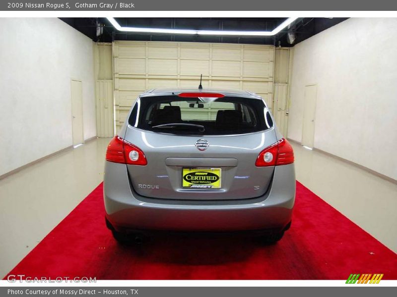 Gotham Gray / Black 2009 Nissan Rogue S