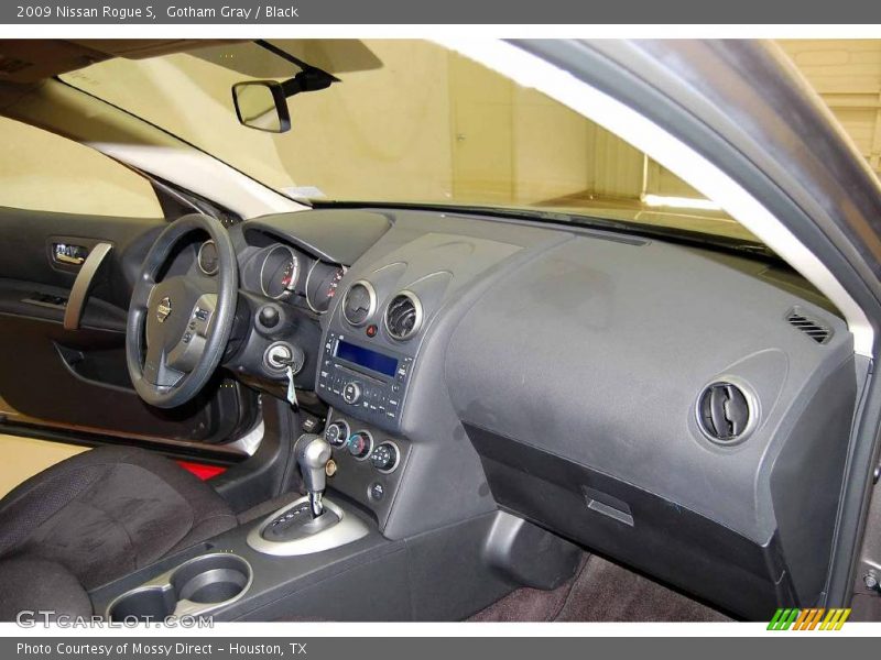 Gotham Gray / Black 2009 Nissan Rogue S