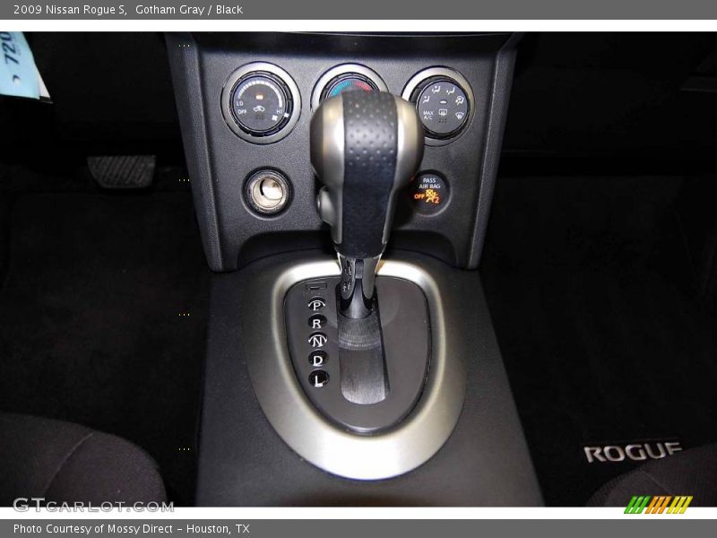 Gotham Gray / Black 2009 Nissan Rogue S
