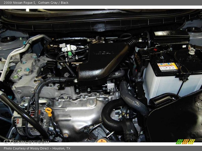 Gotham Gray / Black 2009 Nissan Rogue S