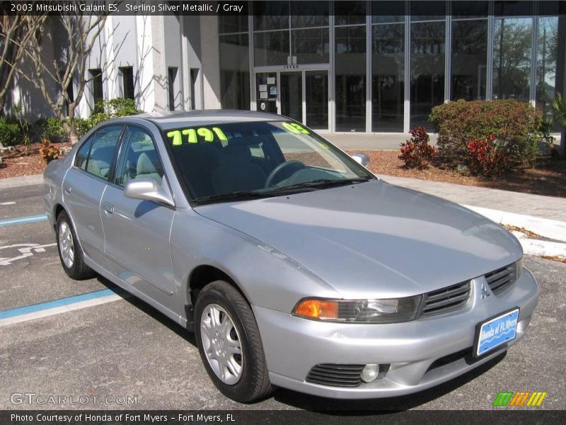 Sterling Silver Metallic / Gray 2003 Mitsubishi Galant ES