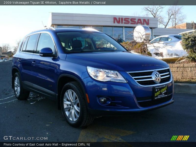Sapphire Blue Metallic / Charcoal 2009 Volkswagen Tiguan SE 4Motion