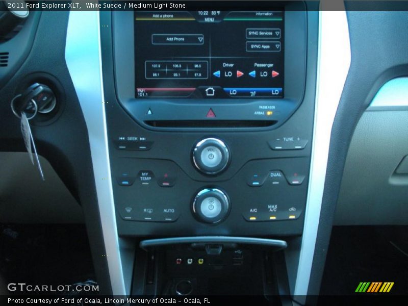 Controls of 2011 Explorer XLT