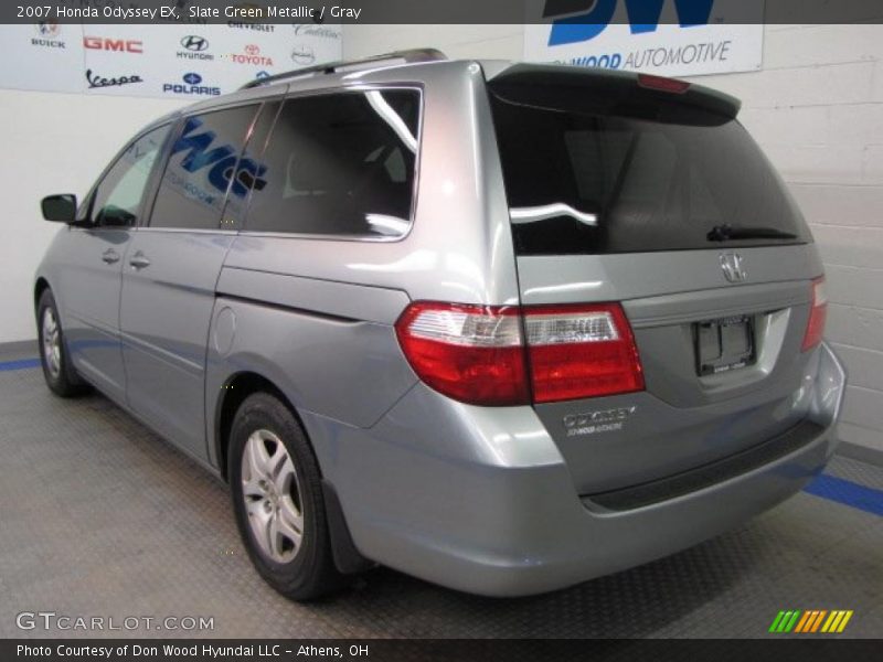 Slate Green Metallic / Gray 2007 Honda Odyssey EX