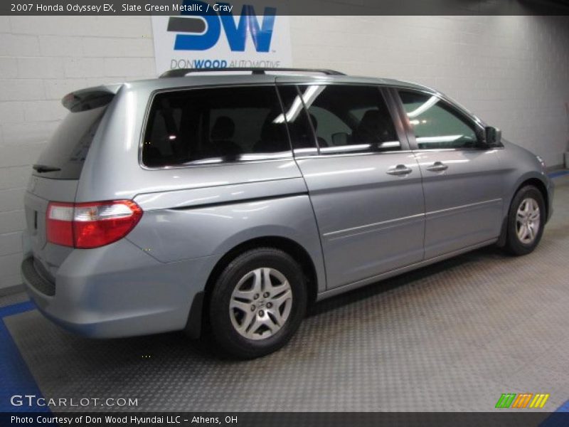 Slate Green Metallic / Gray 2007 Honda Odyssey EX