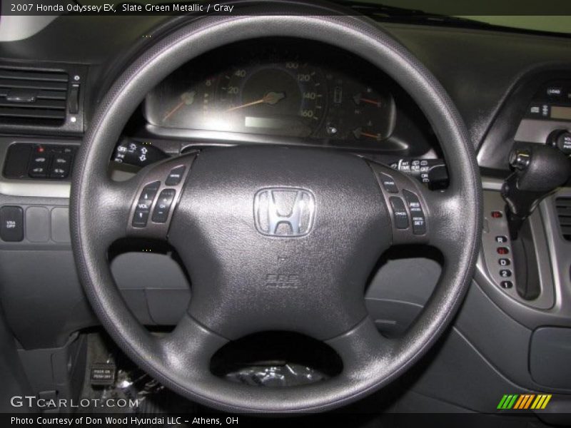 Slate Green Metallic / Gray 2007 Honda Odyssey EX