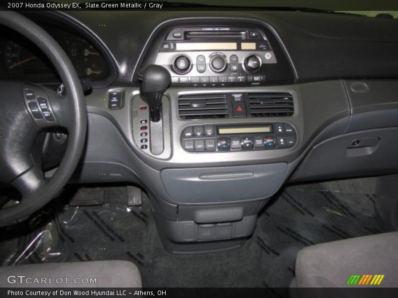 Slate Green Metallic / Gray 2007 Honda Odyssey EX