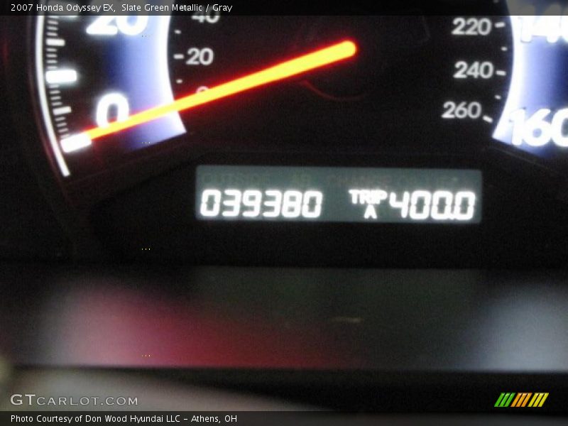 Slate Green Metallic / Gray 2007 Honda Odyssey EX
