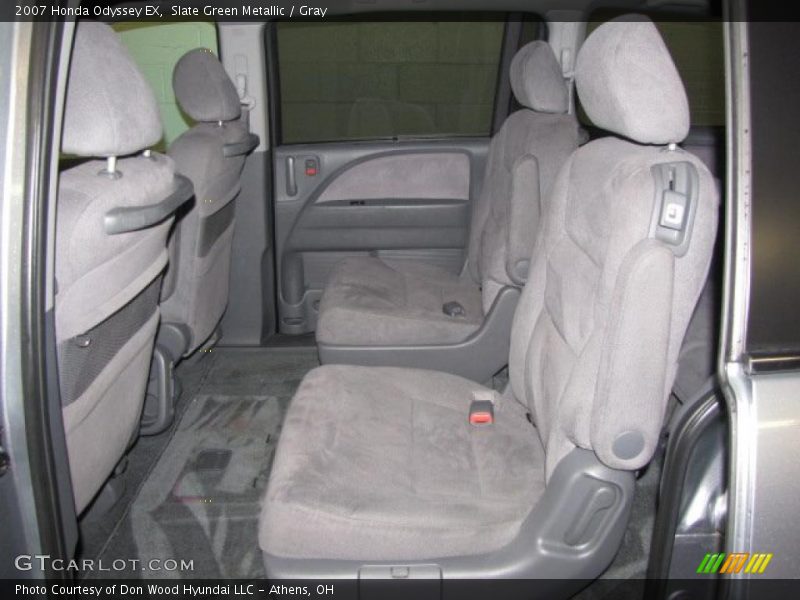 Slate Green Metallic / Gray 2007 Honda Odyssey EX