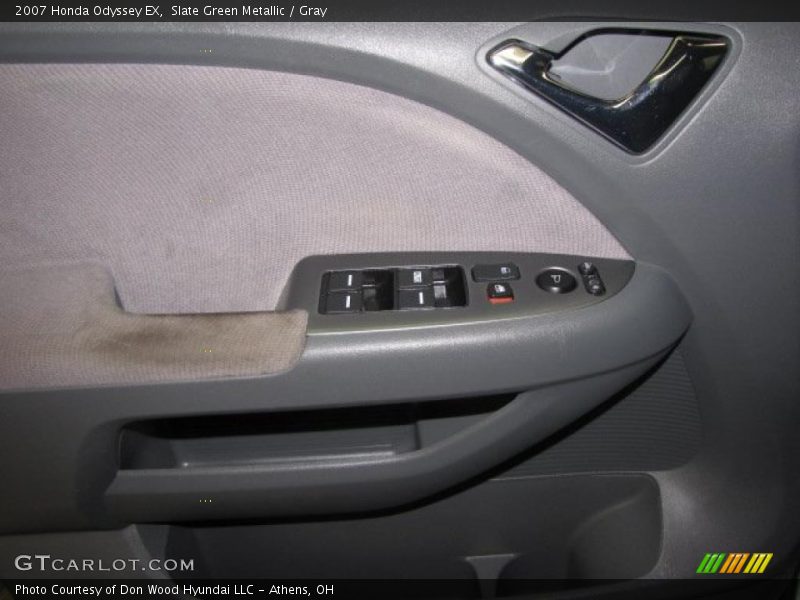 Slate Green Metallic / Gray 2007 Honda Odyssey EX