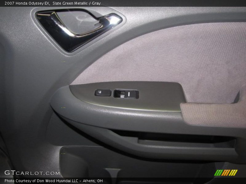 Slate Green Metallic / Gray 2007 Honda Odyssey EX