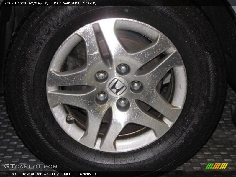Slate Green Metallic / Gray 2007 Honda Odyssey EX