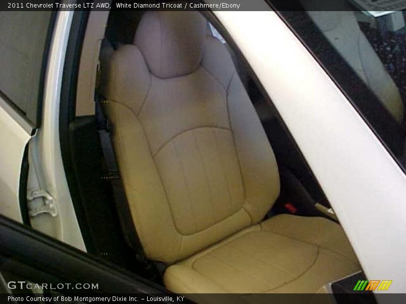 White Diamond Tricoat / Cashmere/Ebony 2011 Chevrolet Traverse LTZ AWD