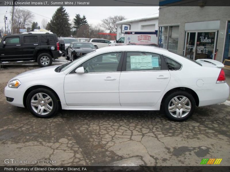 Summit White / Neutral 2011 Chevrolet Impala LT