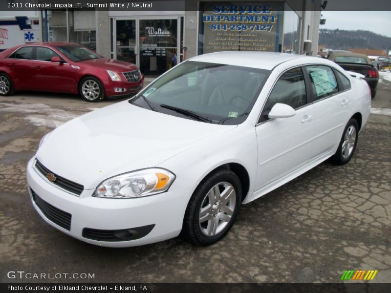 Summit White / Neutral 2011 Chevrolet Impala LT