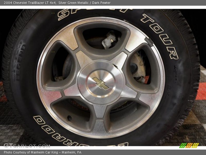 Silver Green Metallic / Dark Pewter 2004 Chevrolet TrailBlazer LT 4x4