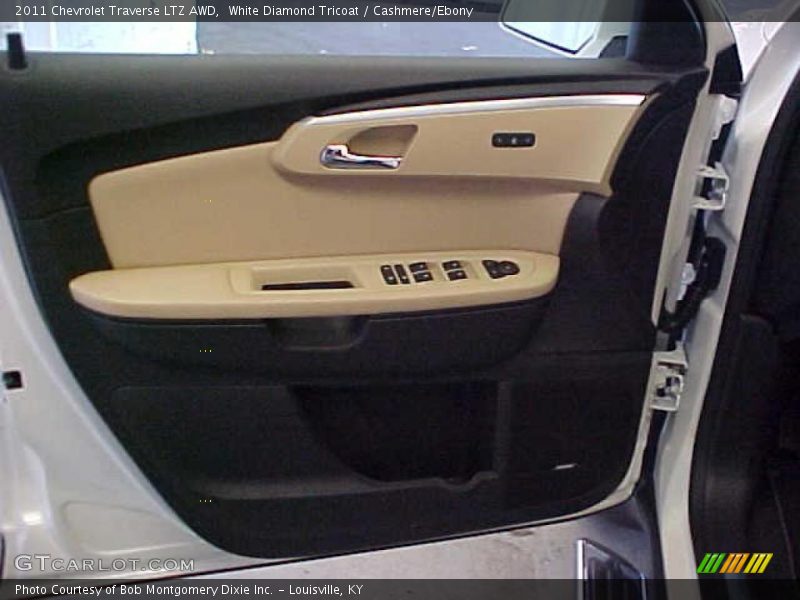 White Diamond Tricoat / Cashmere/Ebony 2011 Chevrolet Traverse LTZ AWD