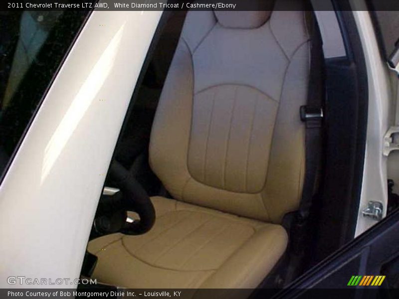 White Diamond Tricoat / Cashmere/Ebony 2011 Chevrolet Traverse LTZ AWD