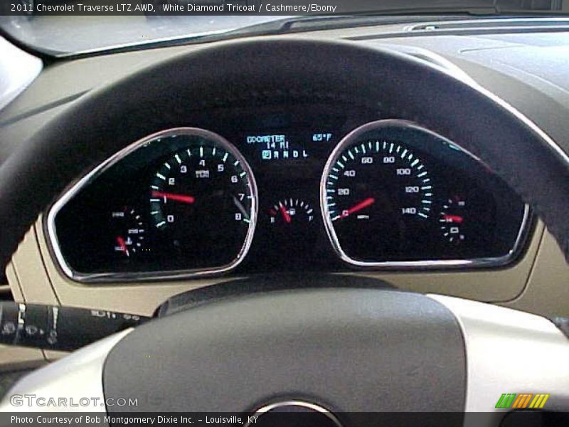 White Diamond Tricoat / Cashmere/Ebony 2011 Chevrolet Traverse LTZ AWD