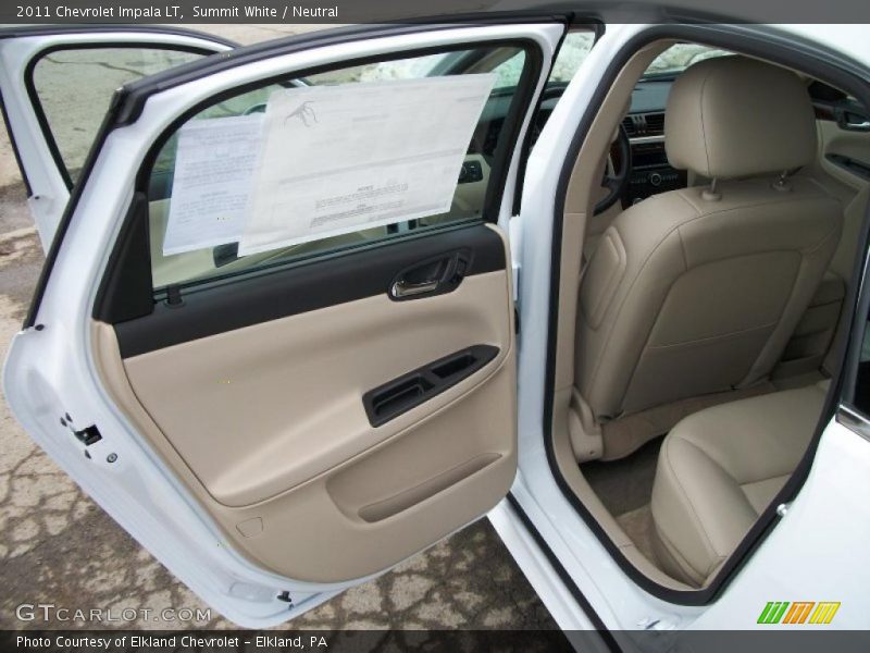 Summit White / Neutral 2011 Chevrolet Impala LT