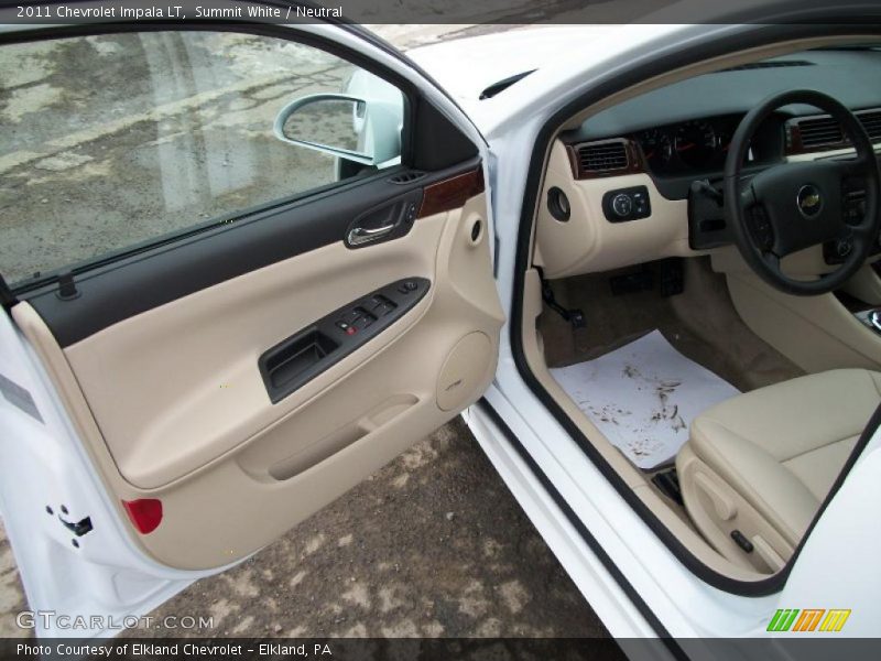 Summit White / Neutral 2011 Chevrolet Impala LT