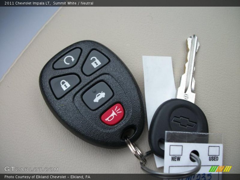 Summit White / Neutral 2011 Chevrolet Impala LT